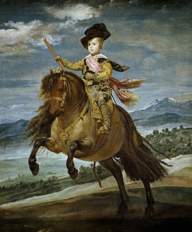 Equestrian Portrait of Prince Balthasar Charles, Diego Velazquez